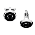 Omegamania Cufflinks, stainless steel - C91STA0206105 - View 1