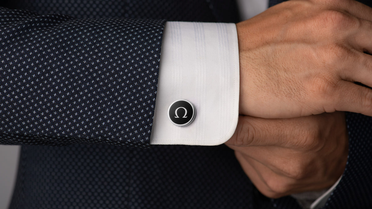 Omegamania Cufflinks, stainless steel - C91STA0206105 - View 3