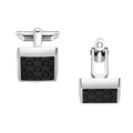 Omegamania Cufflinks, resin, stainless steel - CA02ST0001005 - View 1