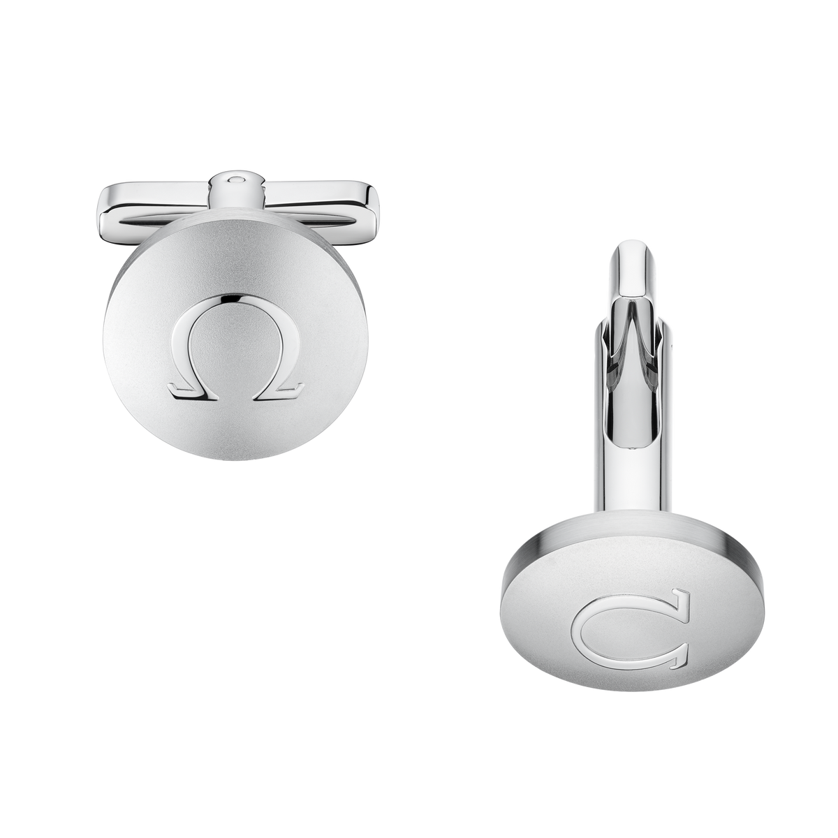 Omegamania Cufflinks, stainless steel - CA02ST0001205 - View 1