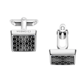 Omegamania Cufflinks, resin, stainless steel - CA02ST0001405 - View 1