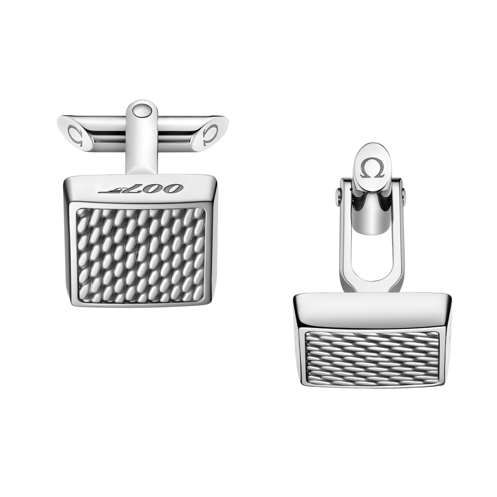 Omegamania Cufflinks, stainless steel - CA02ST0001805 - View 1