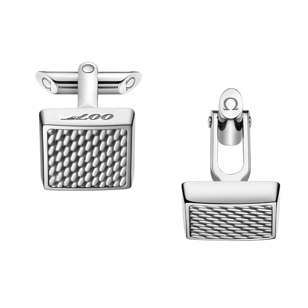 Omegamania Cufflinks, stainless steel - CA02ST0001805 - View 1