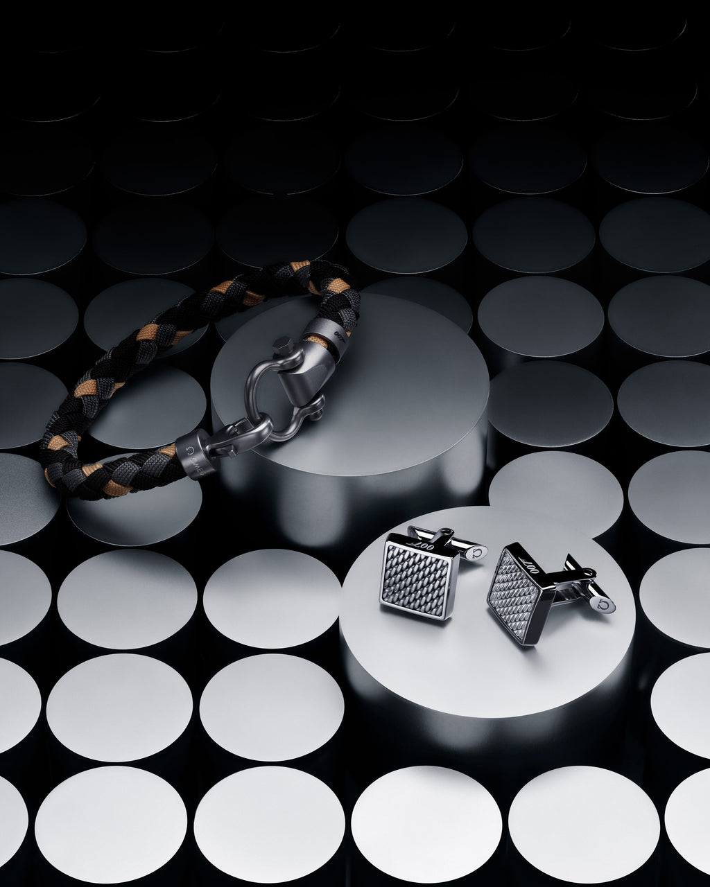 Omegamania Cufflinks, stainless steel - CA02ST0001805 - View 2