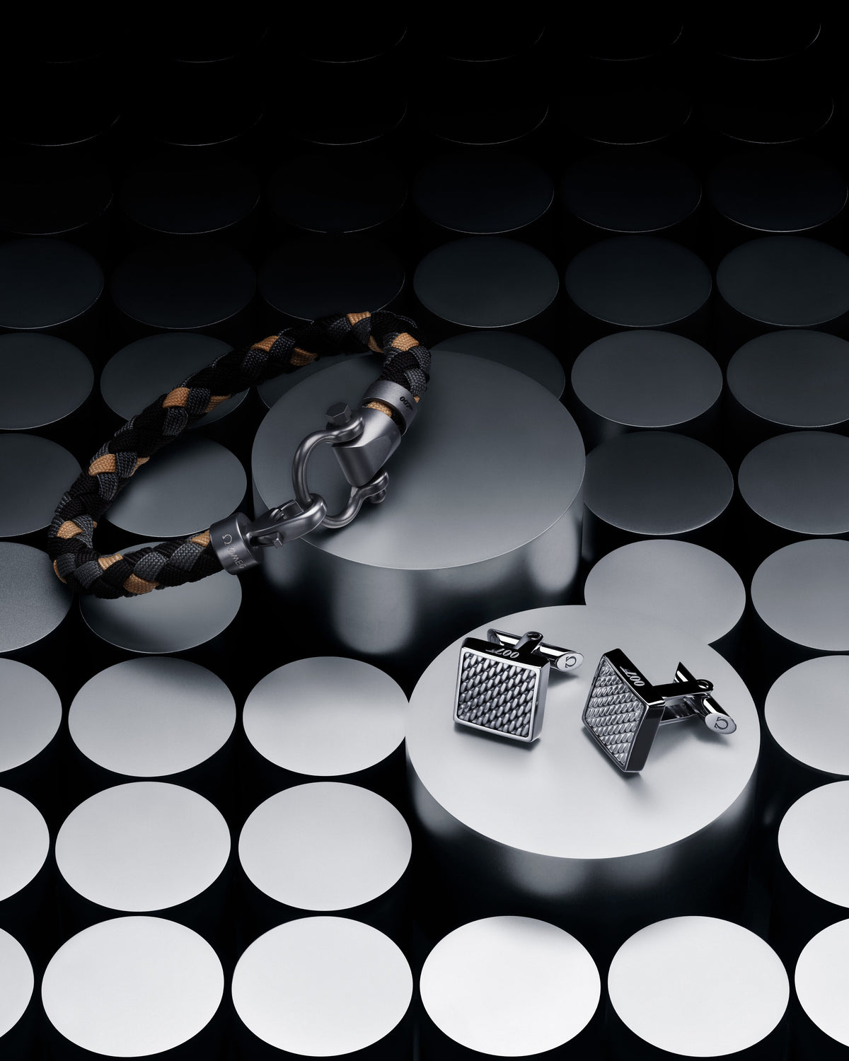Omegamania Cufflinks, stainless steel - CA02ST0001805 - View 2