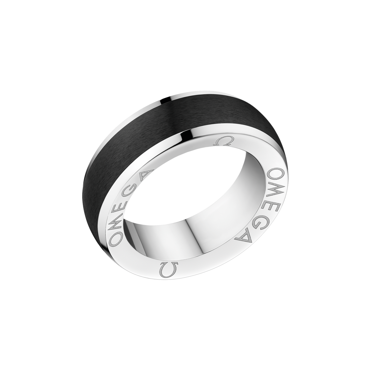 Omegamania Ring, ceramic, stainless steel - RA02CC00001XX - View 1