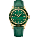 Seamaster 300 41 mm, yellow gold on leather strap - 23463412199001 - View 1