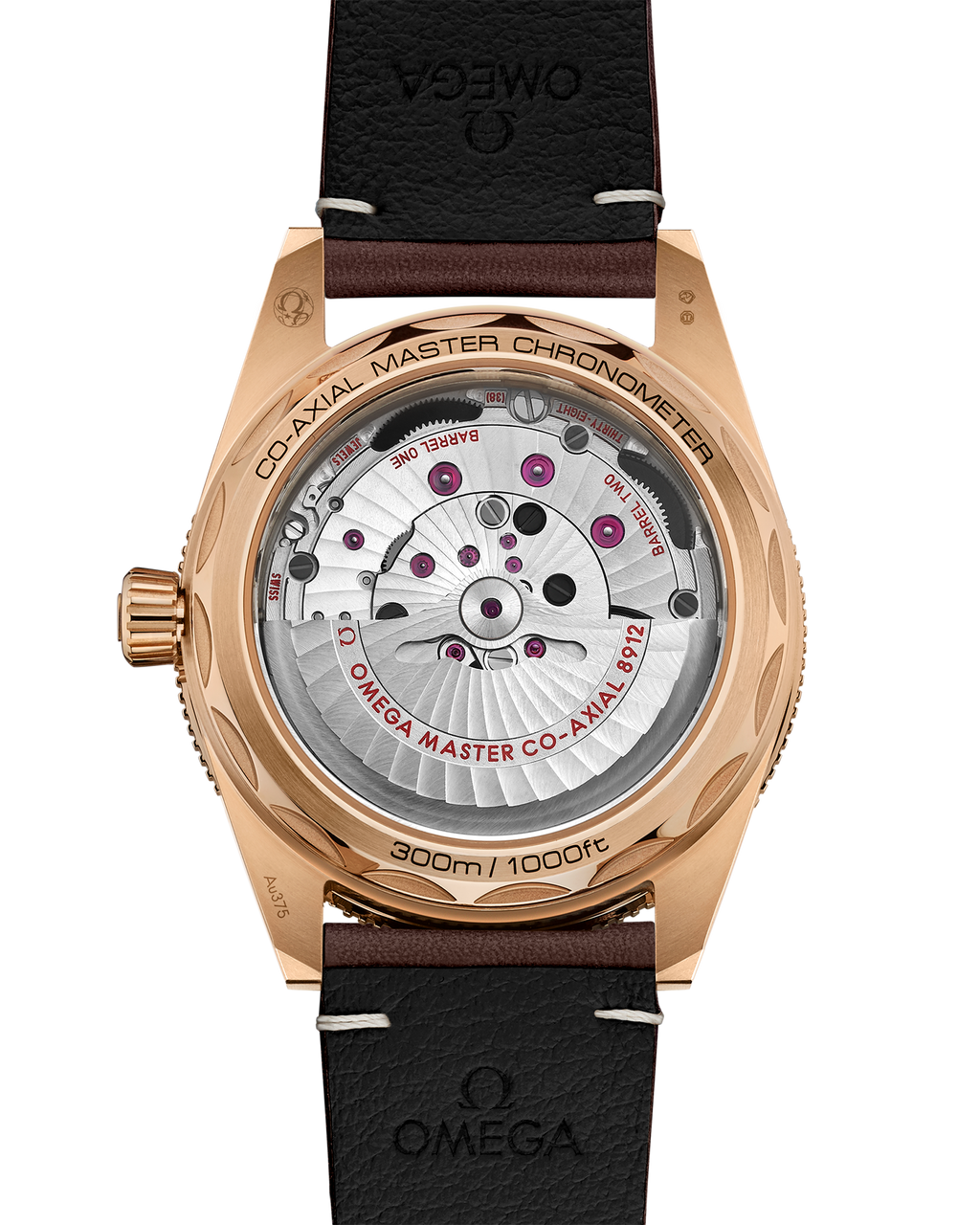 Seamaster 300 41 mm, Bronze gold on leather strap - 23492412110001 - View 2