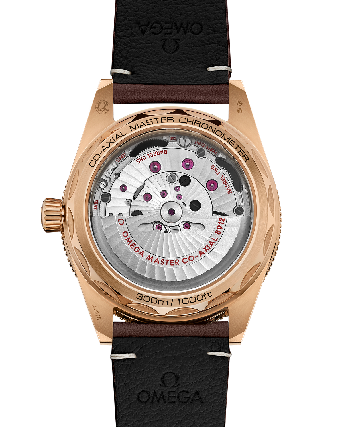 Seamaster 300 41 mm, Bronze gold on leather strap - 23492412110001 - View 2