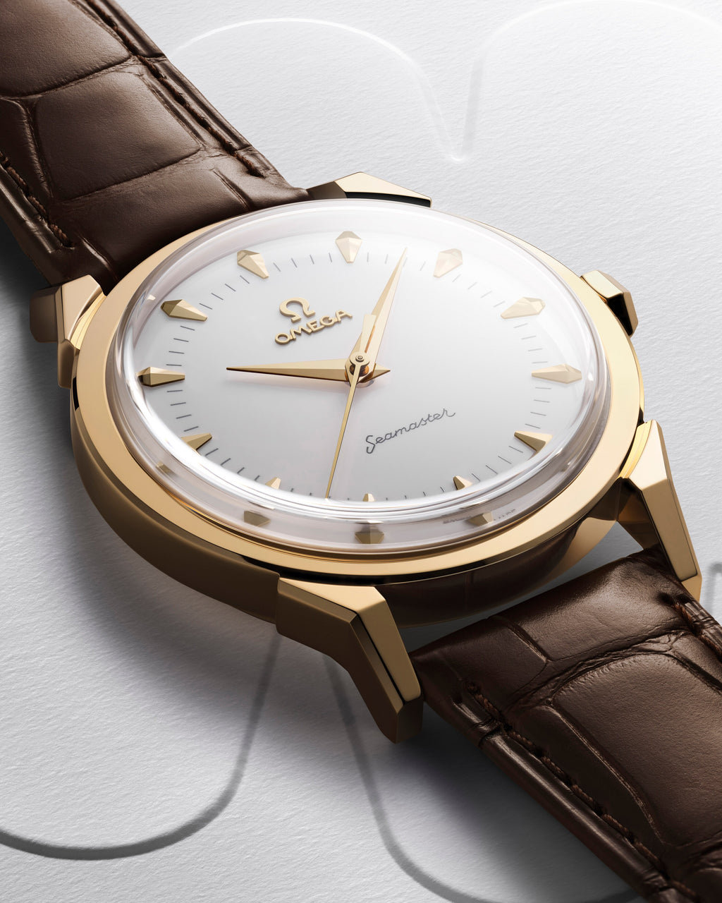 Seamaster 37 mm 37 mm, Moonshine™ gold on alligator - 52253372004001 - View 9