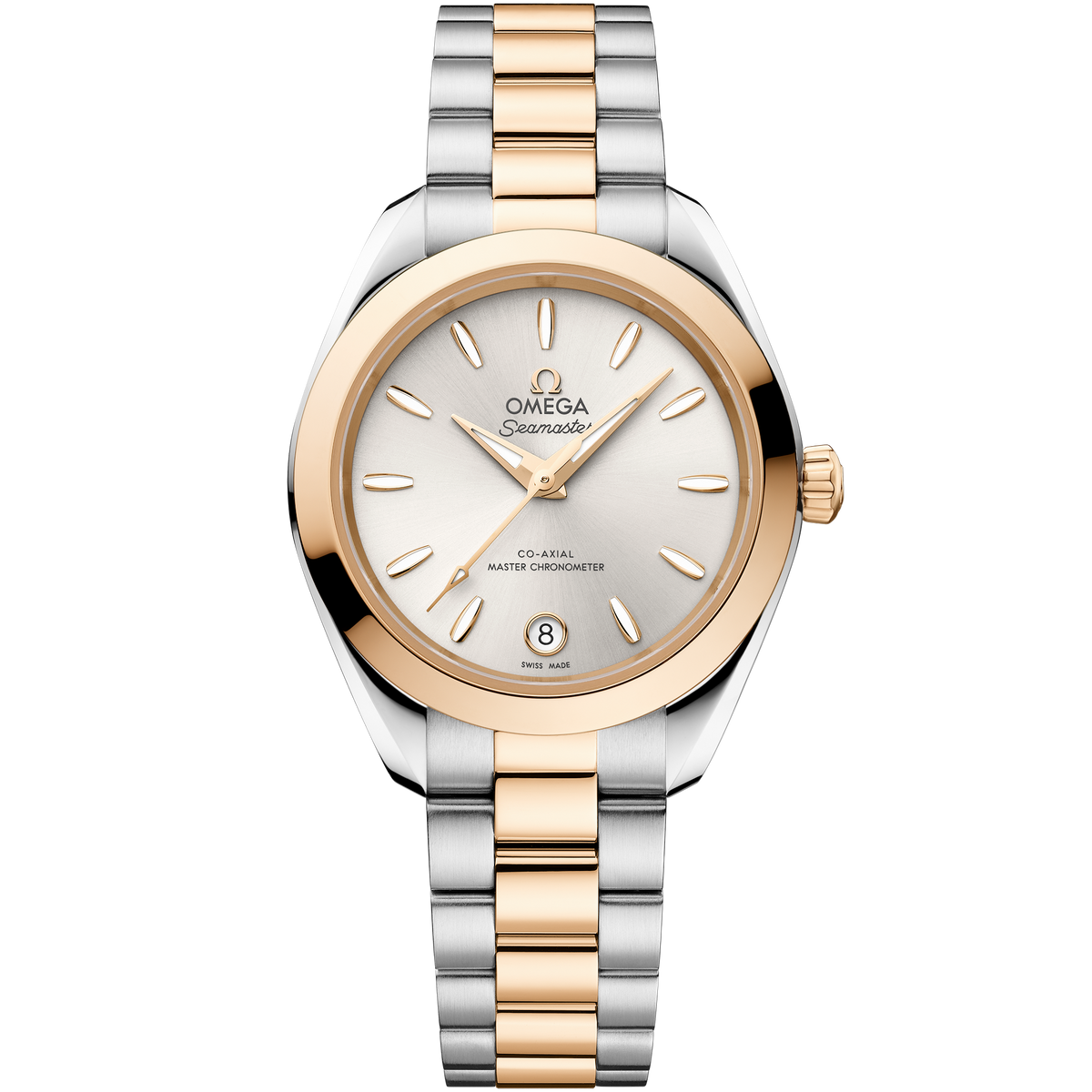 Seamaster Aqua Terra 150M 30 mm, steel - Moonshine™ gold on steel - Moonshine™ gold - 22020302002001 - View 1