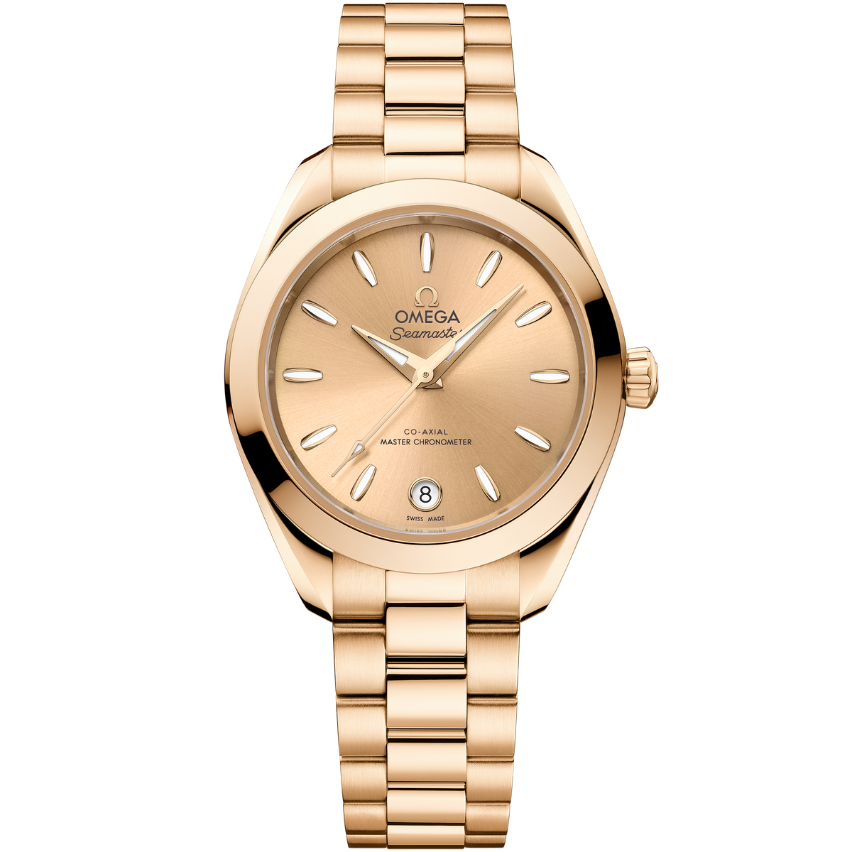 Seamaster Aqua Terra 150M 30 mm, Moonshine™ gold on Moonshine™ gold - 22050302008001 - View 1