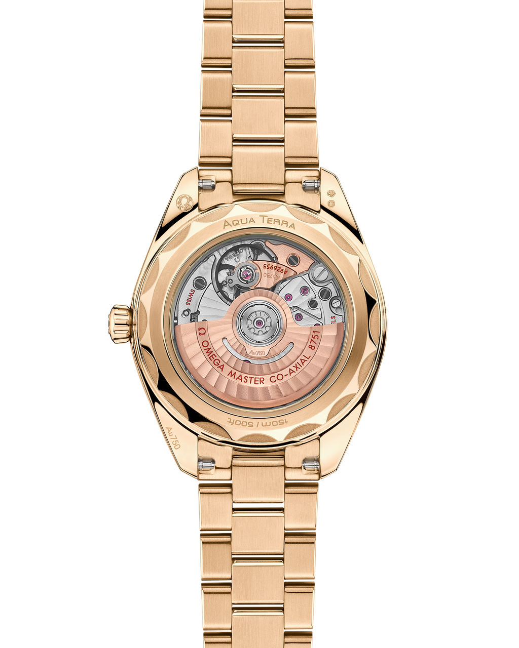 Seamaster Aqua Terra 150M 30 mm, Moonshine™ gold on Moonshine™ gold - 22050302008001 - View 2