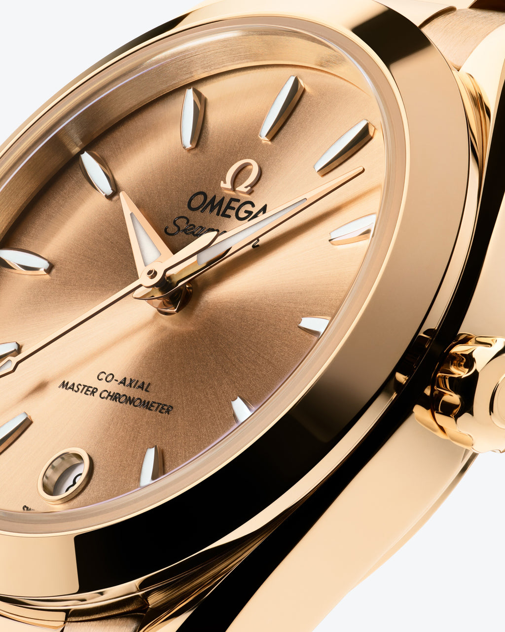 Seamaster Aqua Terra 150M 30 mm, Moonshine™ gold on Moonshine™ gold - 22050302008001 - View 3