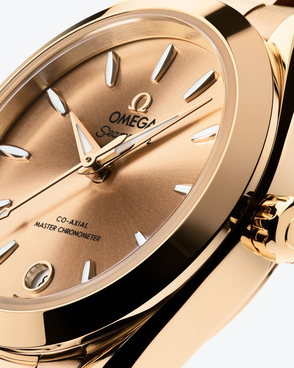Seamaster Aqua Terra 150M 30 mm, Moonshine™ gold on Moonshine™ gold - 22050302008001 - View 3