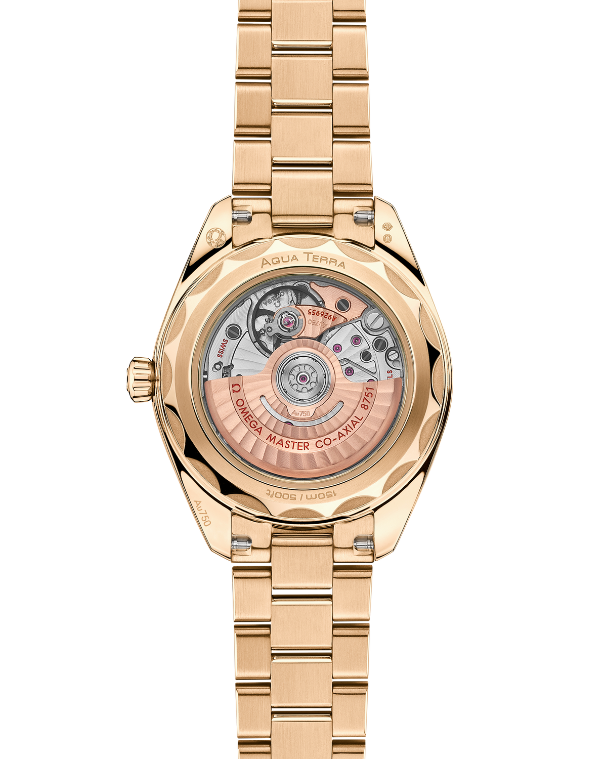 Seamaster Aqua Terra 150M 30 mm, Moonshine™ gold on Moonshine™ gold - 22055302060001 - View 2