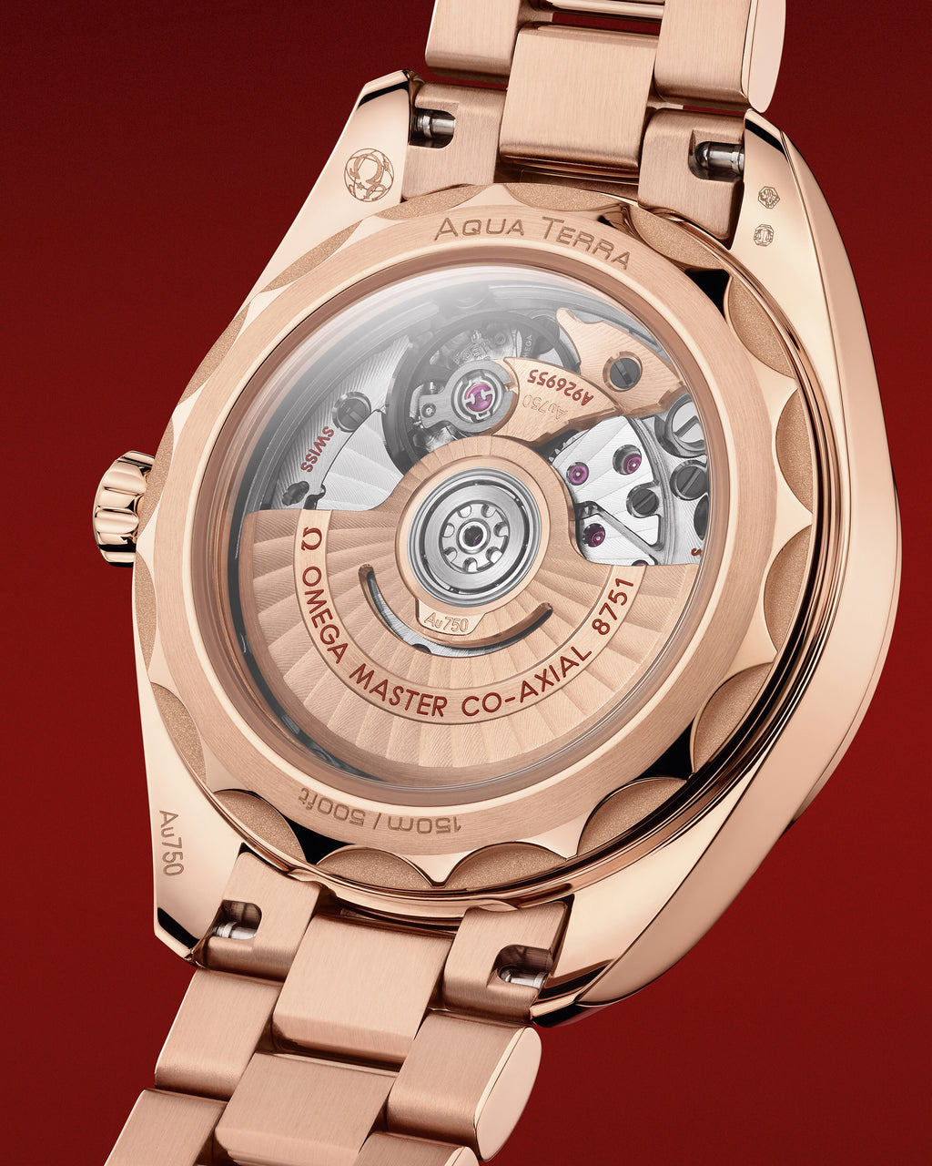 Seamaster Aqua Terra 150M 30 mm, Sedna™ gold on Sedna™ gold - 22055302061001 - View 9