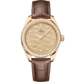 Seamaster Aqua Terra 150M 34 mm, Moonshine™ gold on alligator - 22058342099008 - View 1