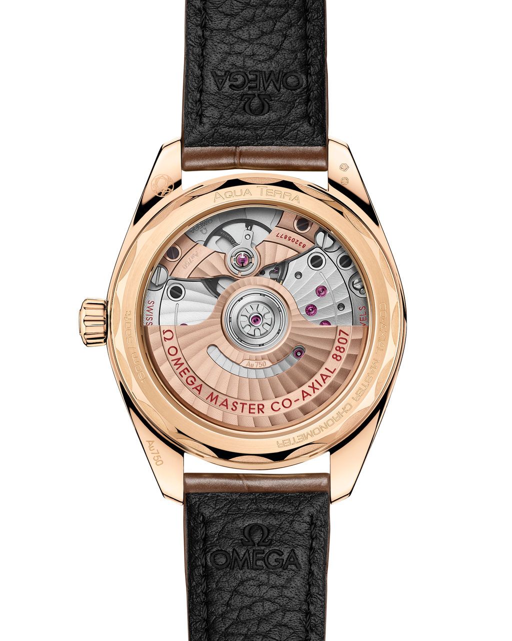 Seamaster Aqua Terra 150M 34 mm, Moonshine™ gold on alligator - 22058342099008 - View 2
