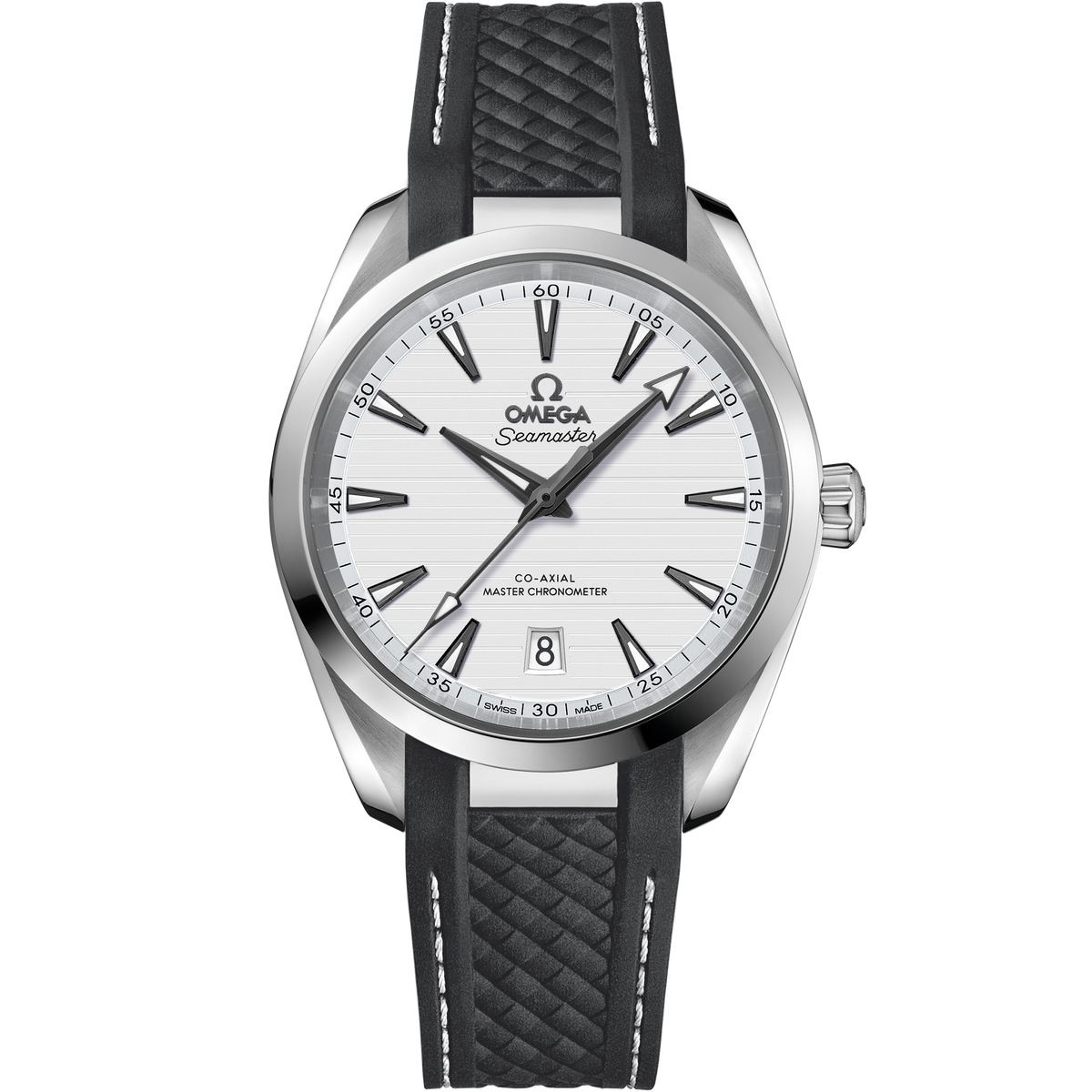 Seamaster Aqua Terra 150M 38 mm, steel on rubber strap - 22012382002001 - View 1