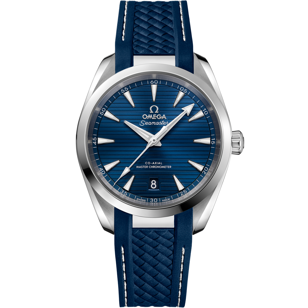 Seamaster Aqua Terra 150M 38 mm, steel on rubber strap - 22012382003001 - View 1