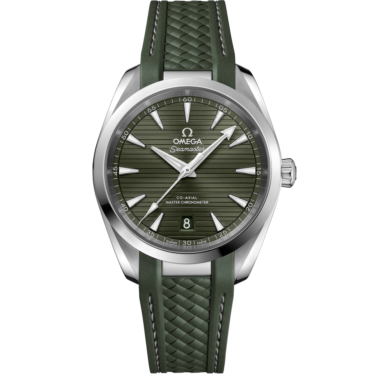 Seamaster Aqua Terra 150M 38 mm, steel on rubber strap - 22012382010001 - View 1