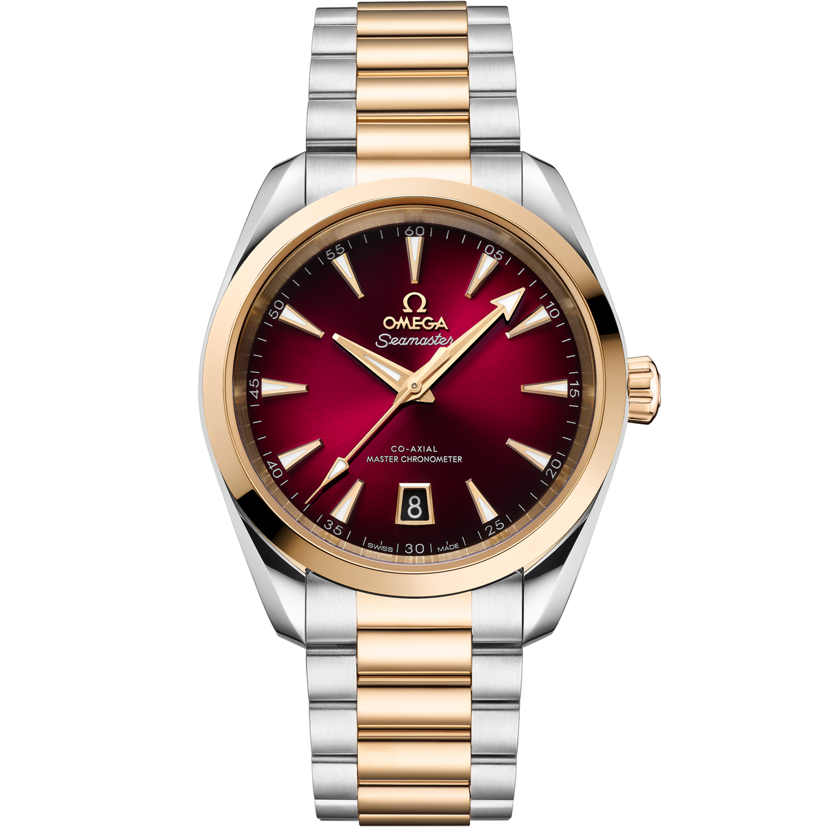 Seamaster Aqua Terra 150M 38 mm, steel - Moonshine™ gold on steel - Moonshine™ gold - 22020382010002 - View 1