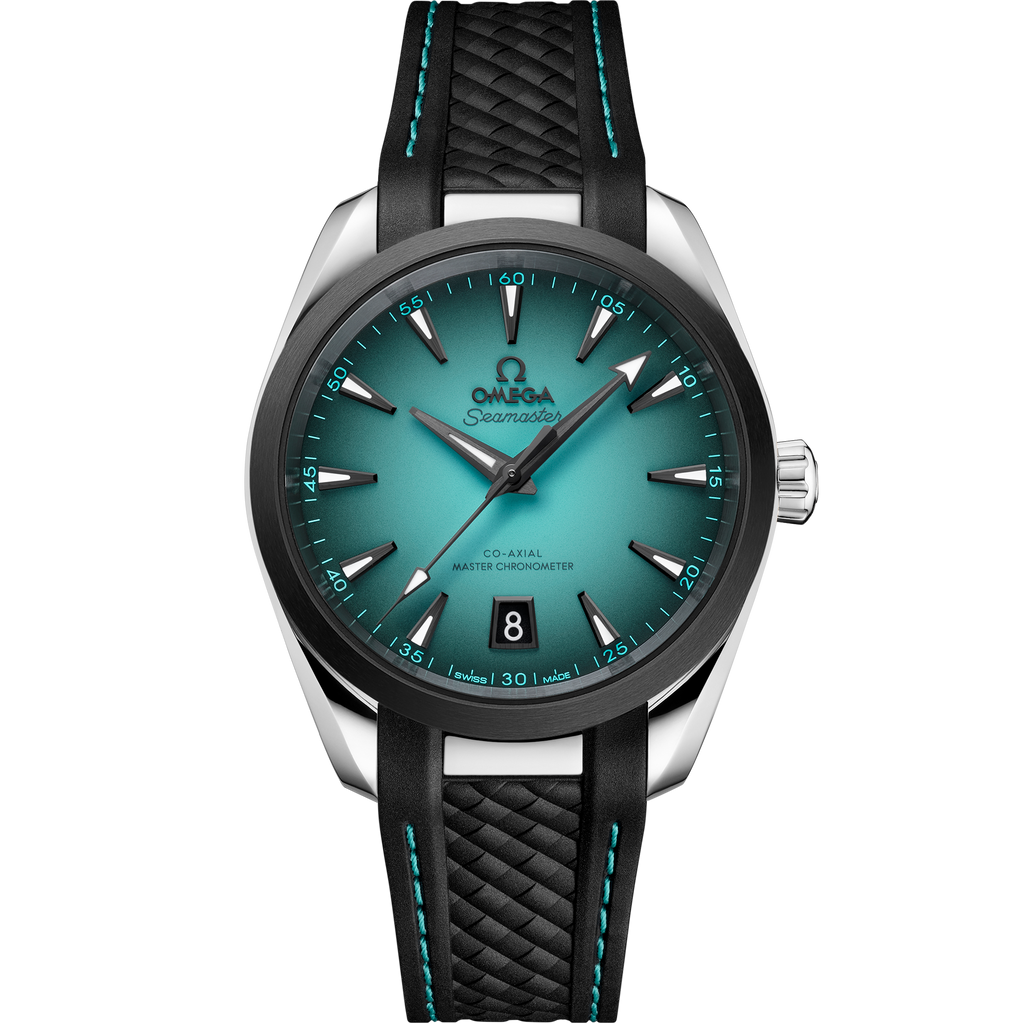 Seamaster Aqua Terra 150M 38 mm, steel on rubber strap - 22032382003001 - View 1