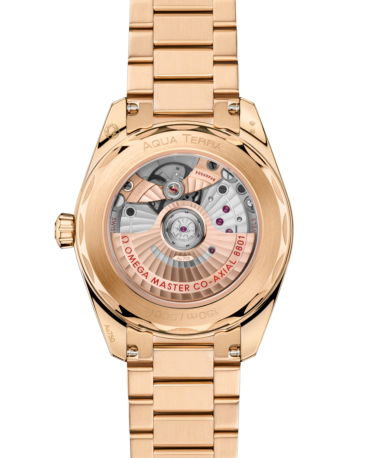 Seamaster Aqua Terra 150M 38 mm, Moonshine™ gold on Moonshine™ gold - 22050382003001 - View 2