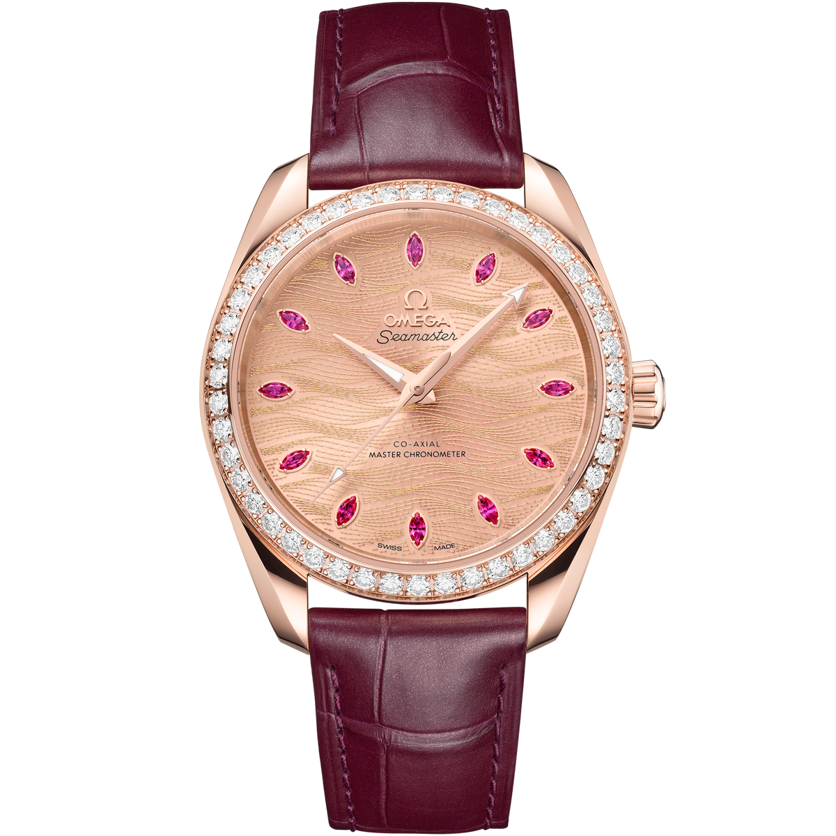 Seamaster Aqua Terra 150M 38 mm, Sedna™ gold on leather strap - 22058382099007 - View 1