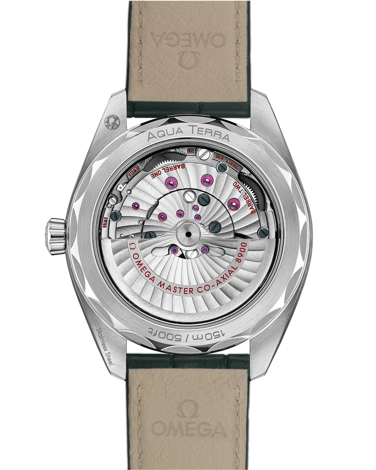 Seamaster Aqua Terra 150M 41 mm, steel on leather strap - 22013412110001 - View 2