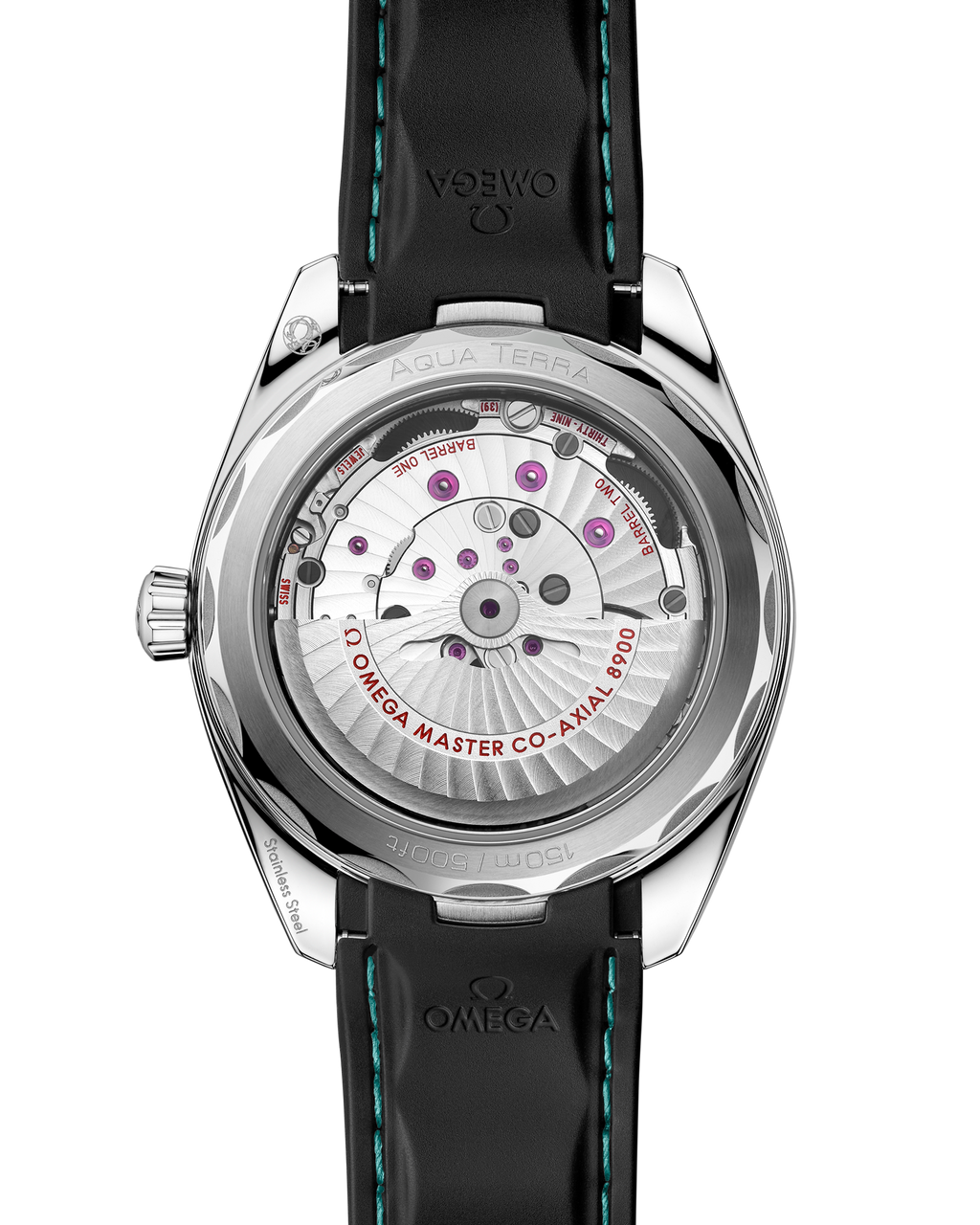 Seamaster Aqua Terra 150M 41 mm, steel on rubber strap - 22032412103001 - View 2