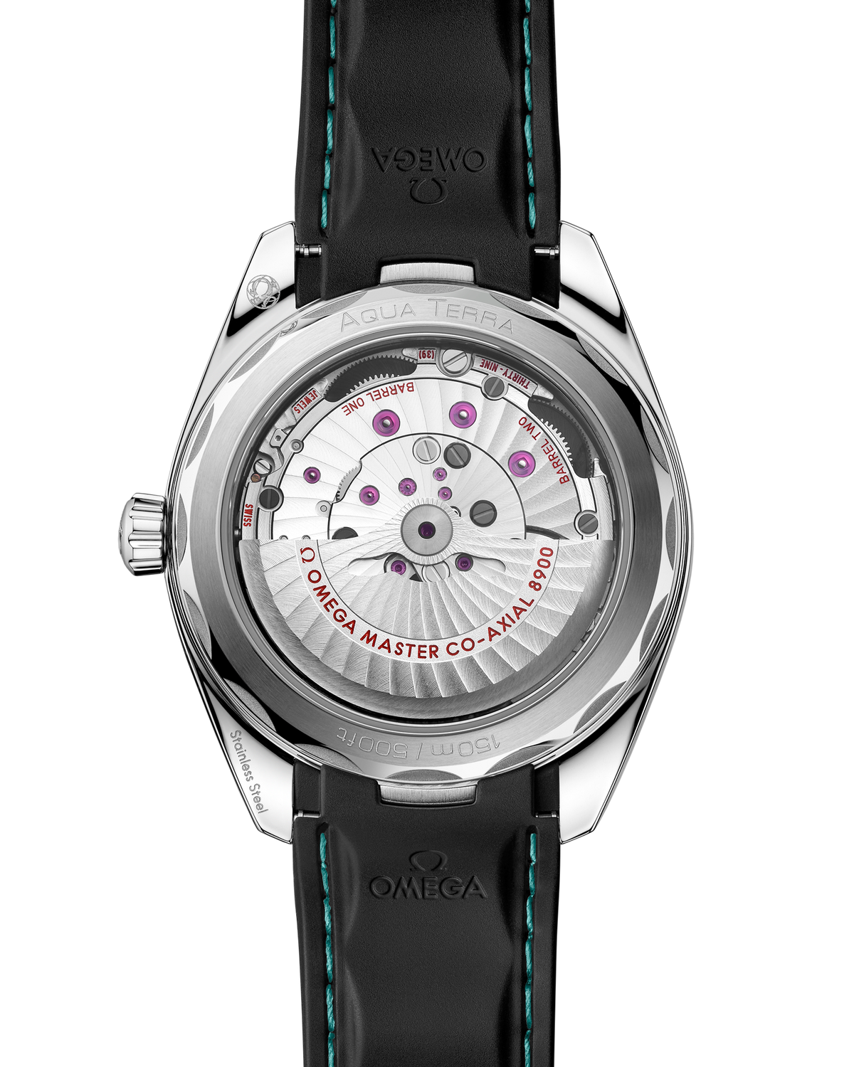 Seamaster Aqua Terra 150M 41 mm, steel on rubber strap - 22032412103001 - View 2