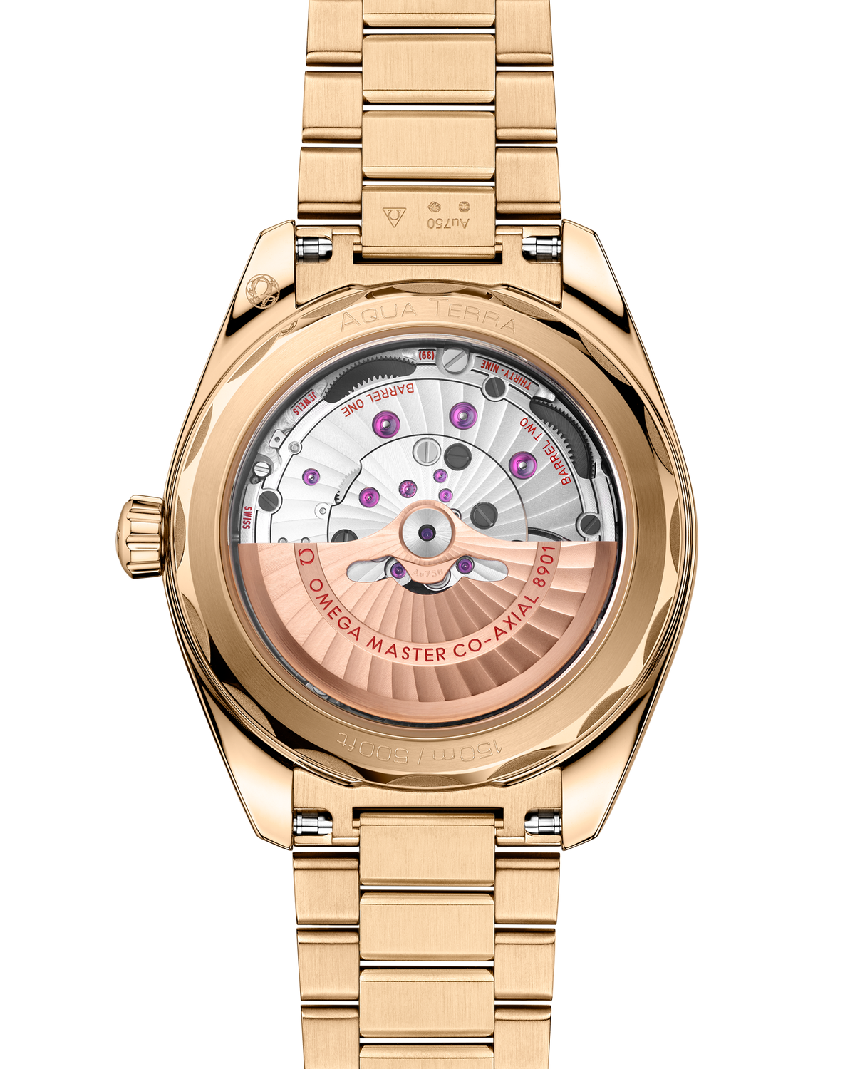 Seamaster Aqua Terra 150M 41 mm, Moonshine™ gold on Moonshine™ gold - 22050412110001 - View 2
