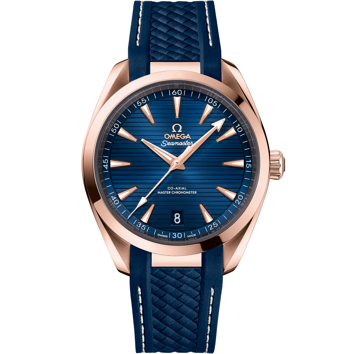 Seamaster Aqua Terra 150M 41 mm, Sedna™ gold on rubber strap - 22052412103001 - View 1