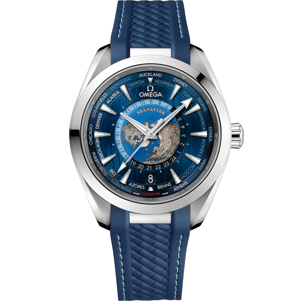 Seamaster Aqua Terra 150M 43 mm, steel on rubber strap - 22012432203001 - View 1