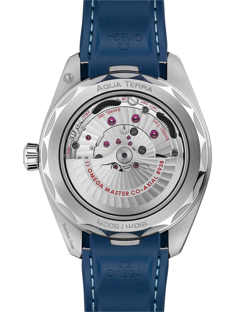 Seamaster Aqua Terra 150M 43 mm, steel on rubber strap - 22012432203001 - View 2