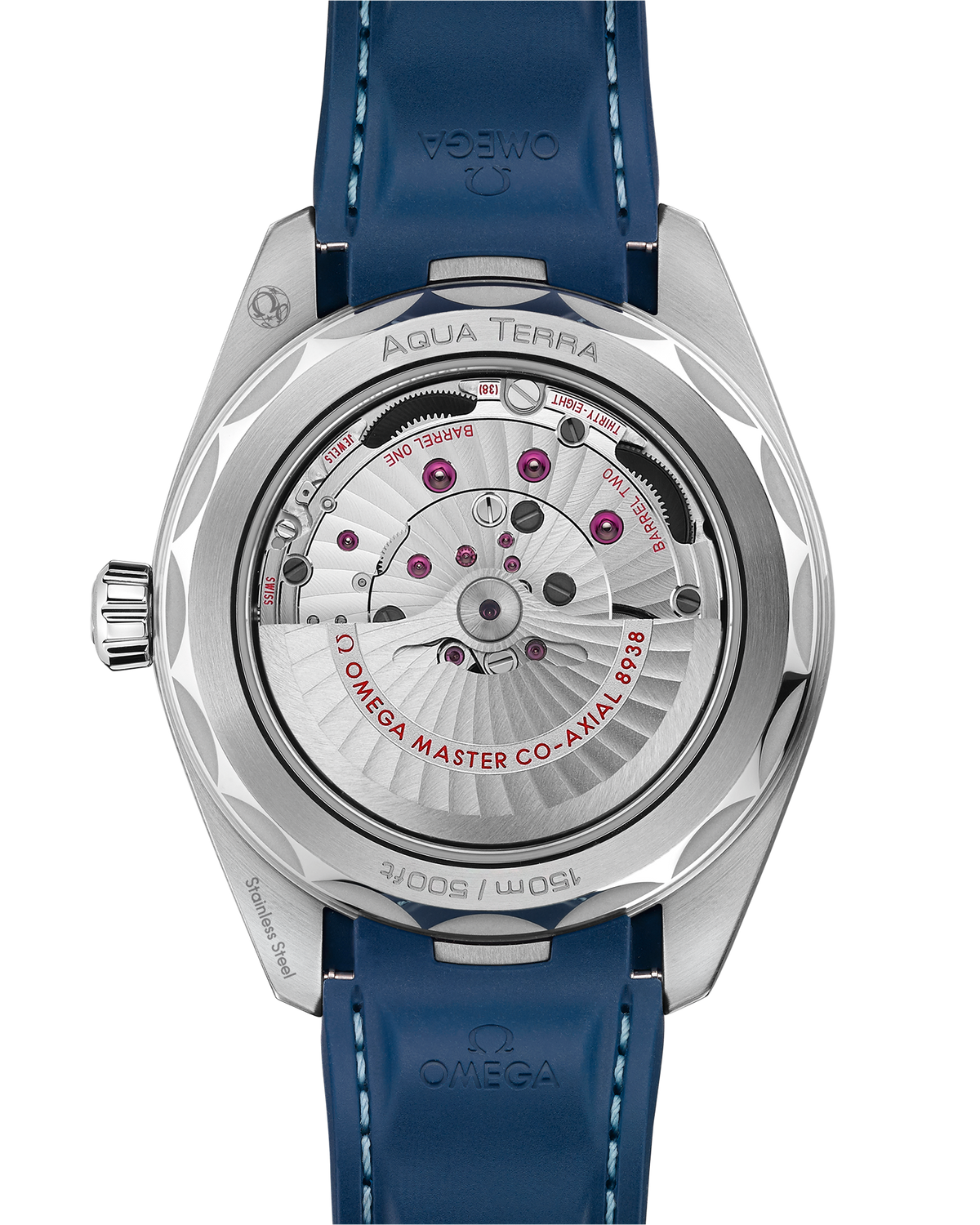 Seamaster Aqua Terra 150M 43 mm, steel on rubber strap - 22012432203001 - View 2
