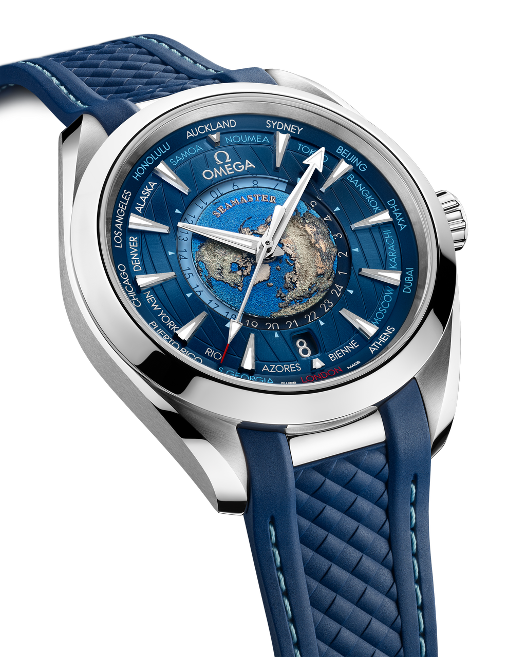 Seamaster Aqua Terra 150M 43 mm, steel on rubber strap - 22012432203001 - View 3