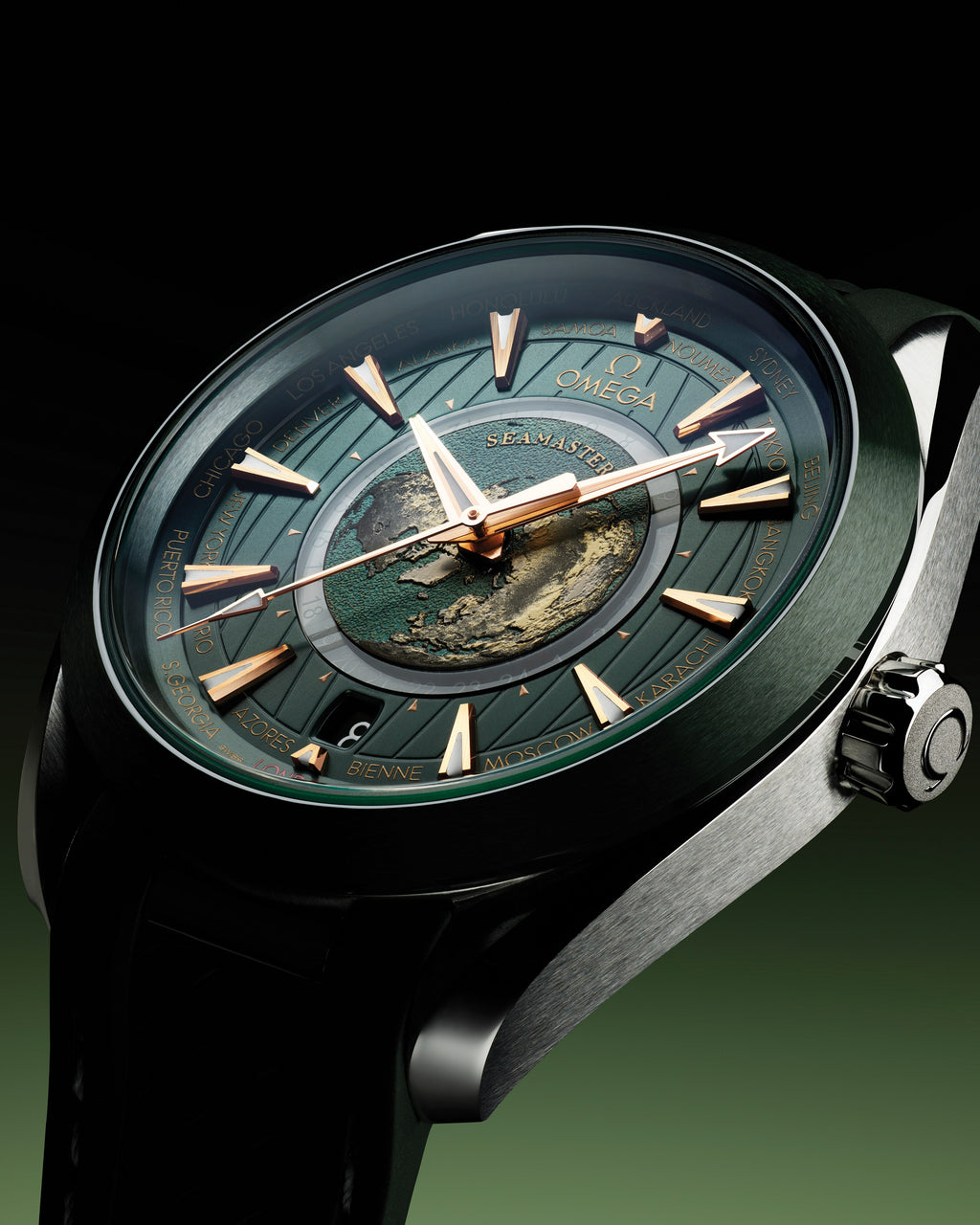 Seamaster Aqua Terra 150M 43 mm, steel on rubber strap - 22032432210001 - View 7
