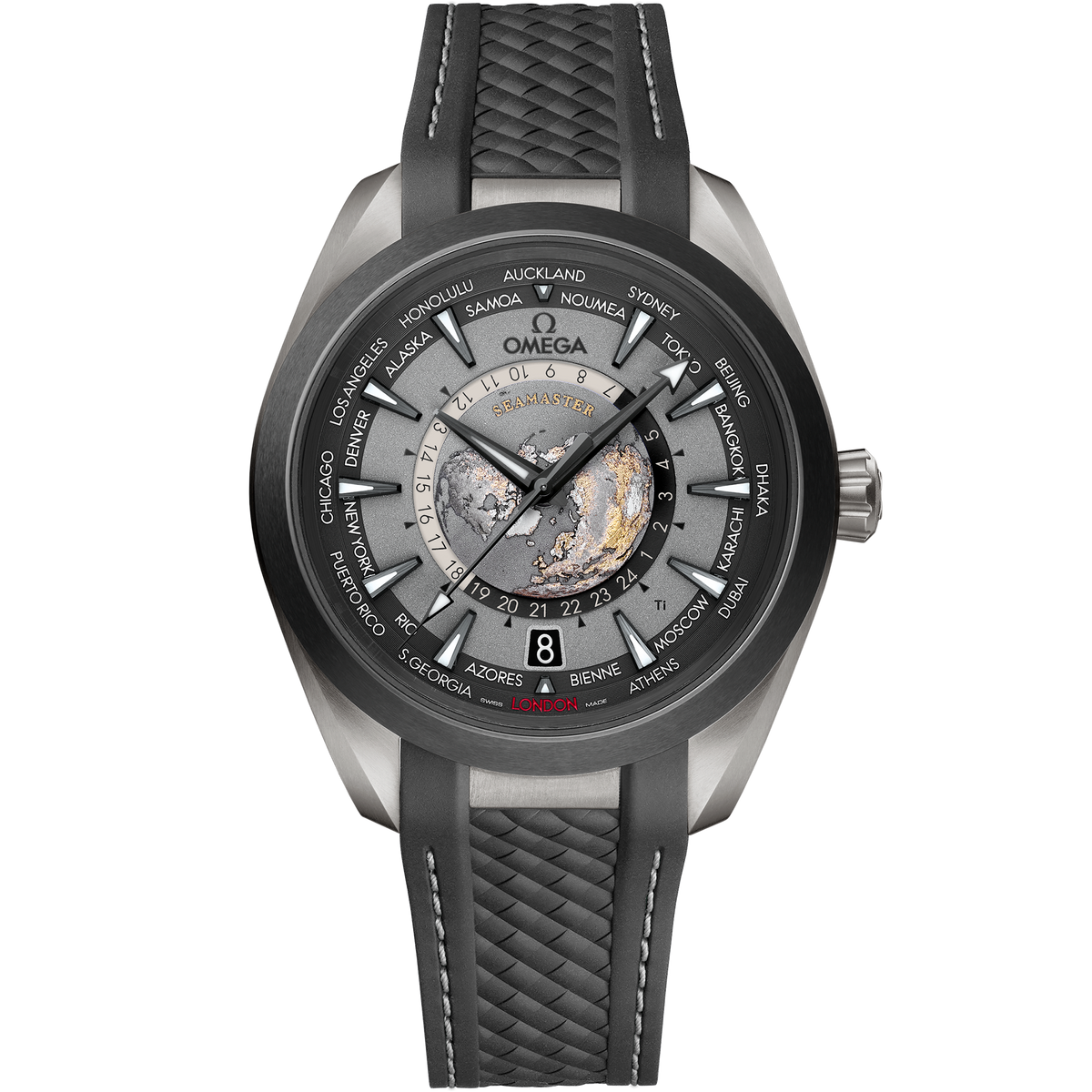 Seamaster Aqua Terra 150M 43 mm, titanium on rubber strap - 22092432299001 - View 1
