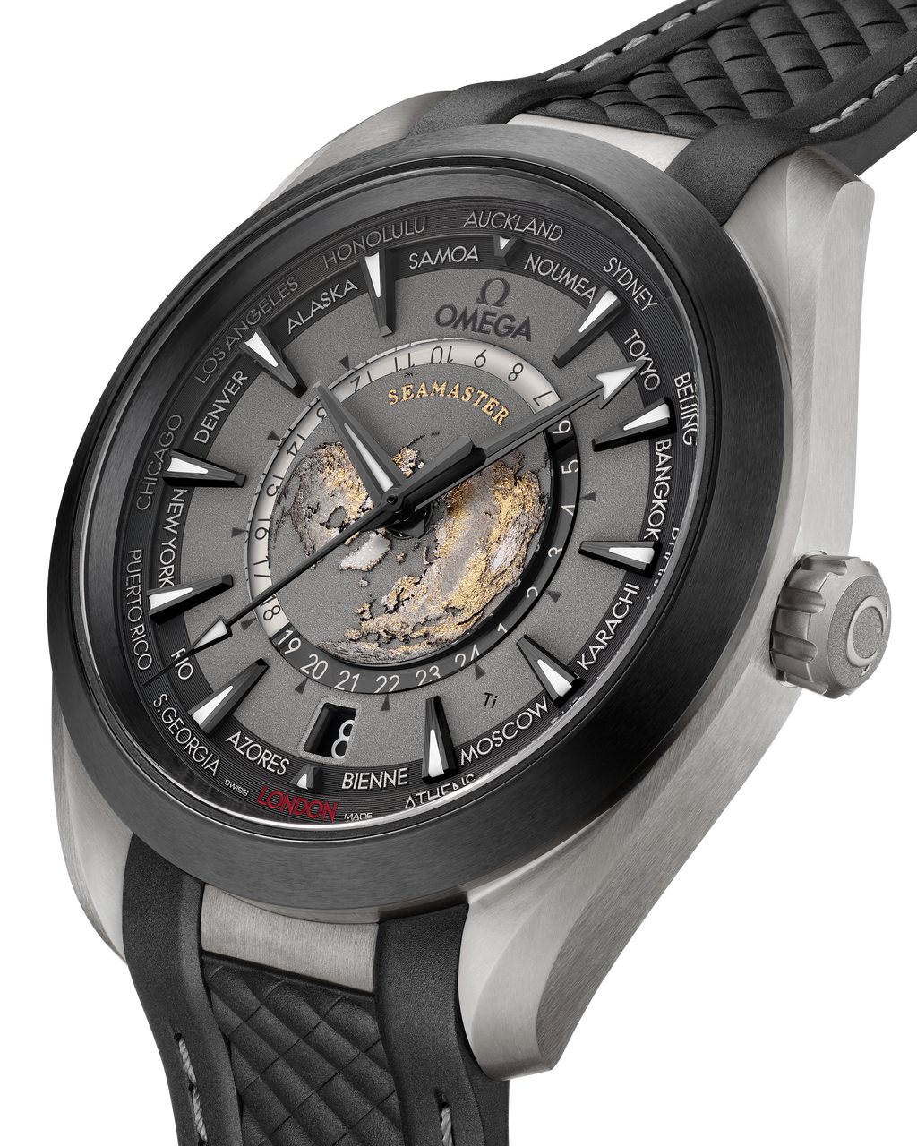 Seamaster Aqua Terra 150M 43 mm, titanium on rubber strap - 22092432299001 - View 5