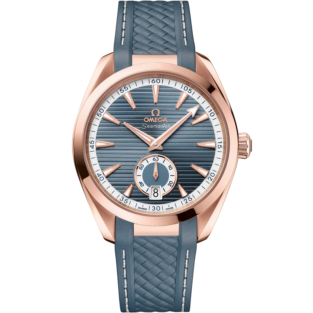 Seamaster Aqua Terra 150M 41 mm, Sedna™ gold on rubber strap - 22052412103002 - View 1