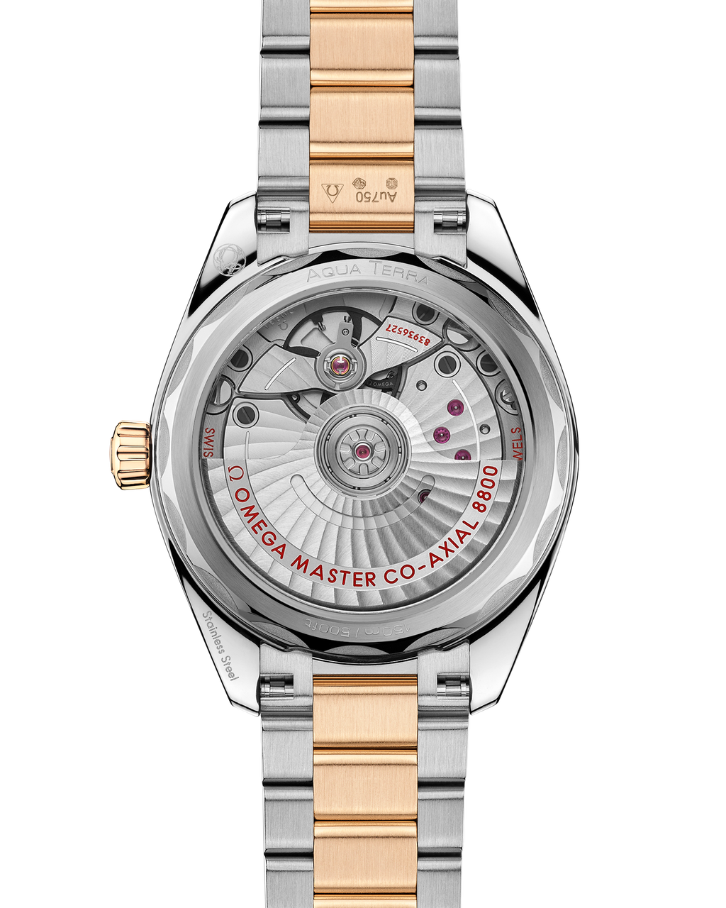 Seamaster Aqua Terra Shades 34 mm, steel - Moonshine™ gold on steel - Moonshine™ gold - 22020342010002 - View 2