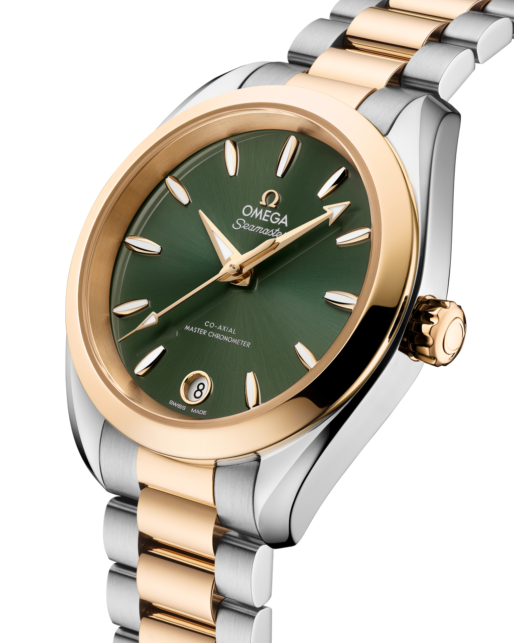 Seamaster Aqua Terra Shades 34 mm, steel - Moonshine™ gold on steel - Moonshine™ gold - 22020342010002 - View 3