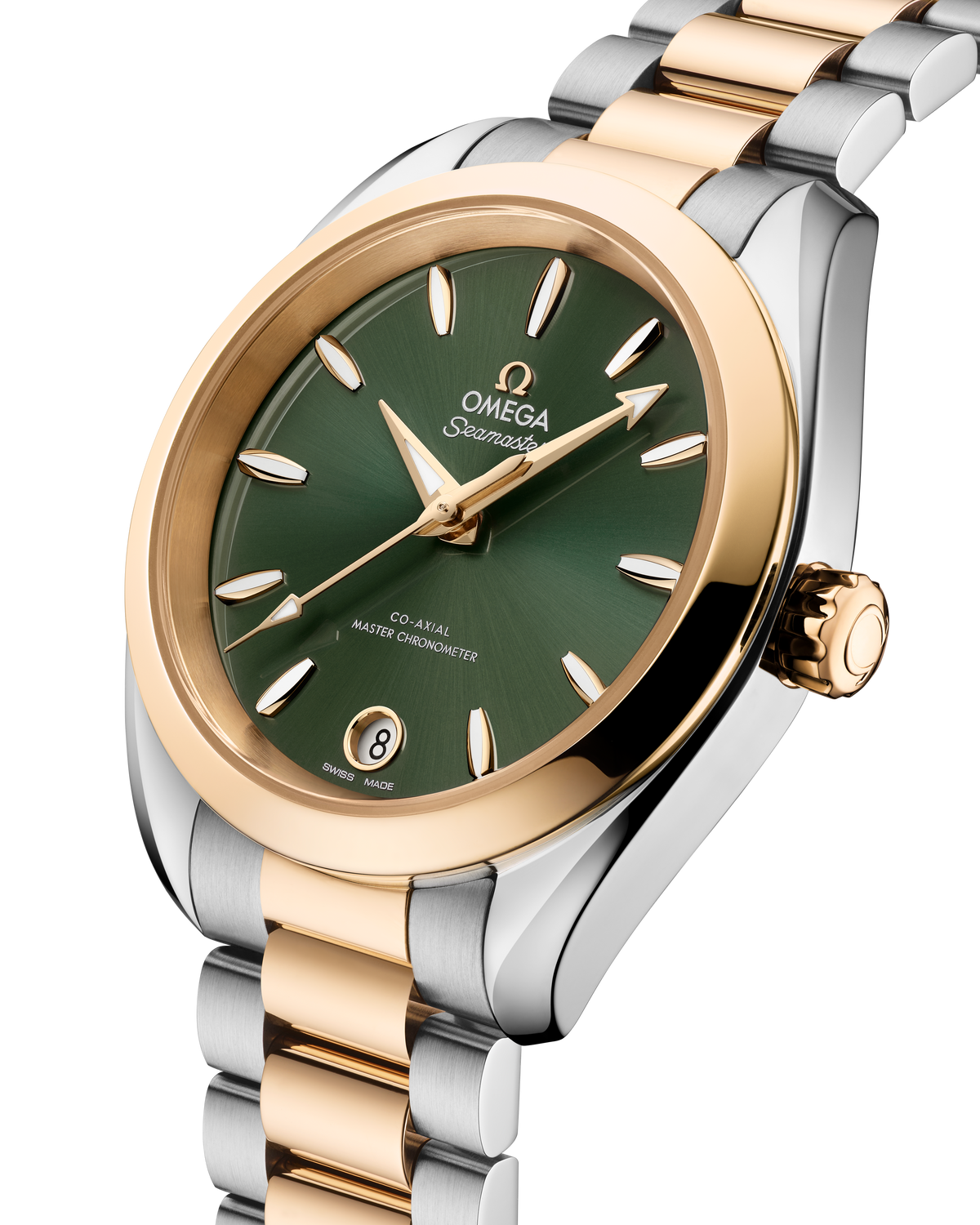 Seamaster Aqua Terra Shades 34 mm, steel - Moonshine™ gold on steel - Moonshine™ gold - 22020342010002 - View 3