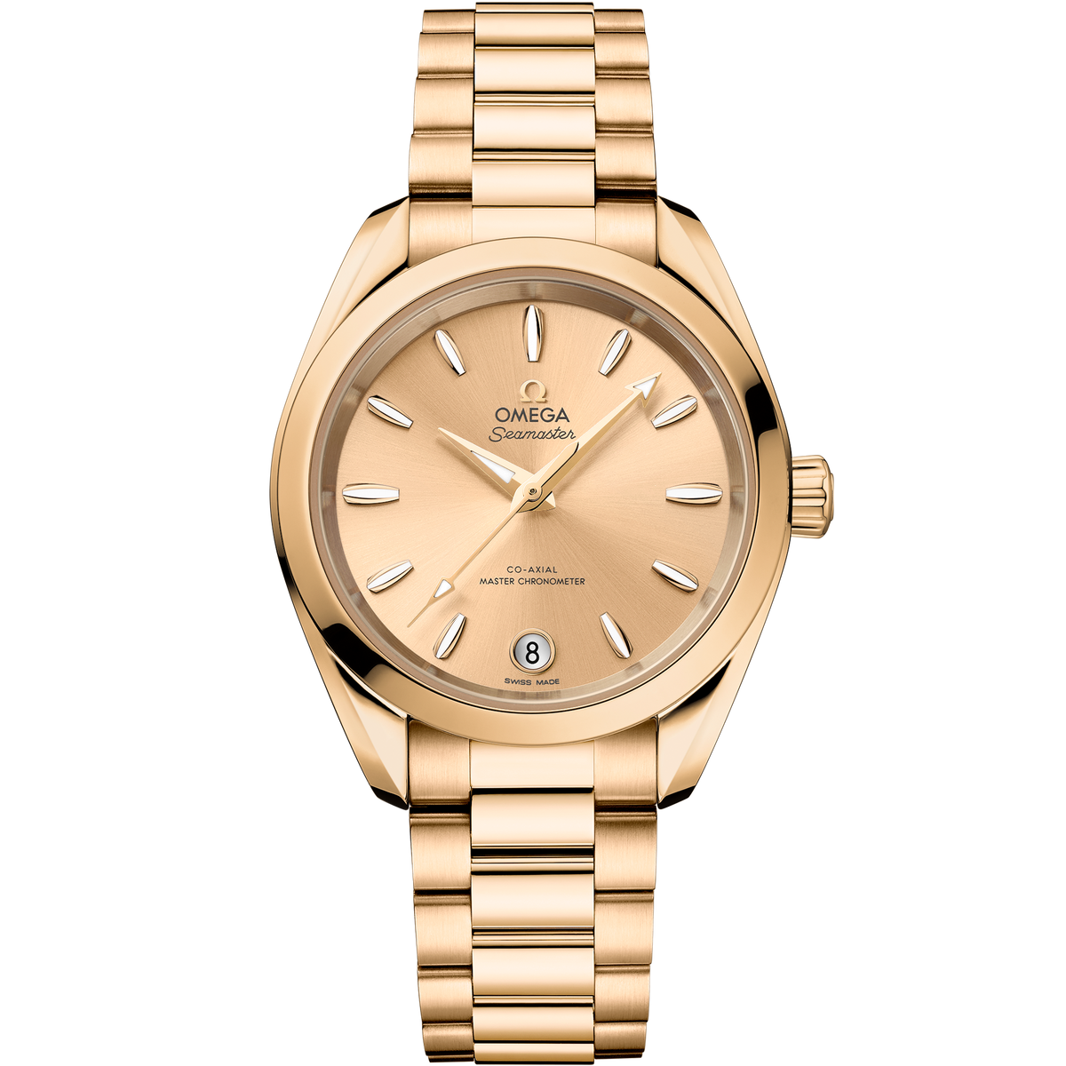 Seamaster Aqua Terra Shades 34 mm, Moonshine™ gold on Moonshine™ gold - 22050342008001 - View 1