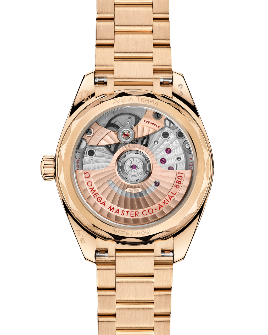 Seamaster Aqua Terra Shades 34 mm, Moonshine™ gold on Moonshine™ gold - 22050342008001 - View 2