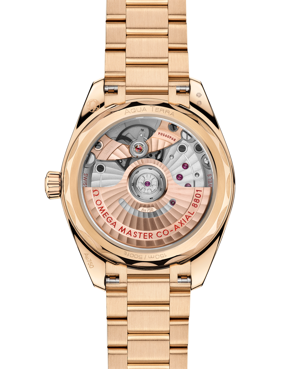 Seamaster Aqua Terra Shades 34 mm, Moonshine™ gold on Moonshine™ gold - 22050342008001 - View 2