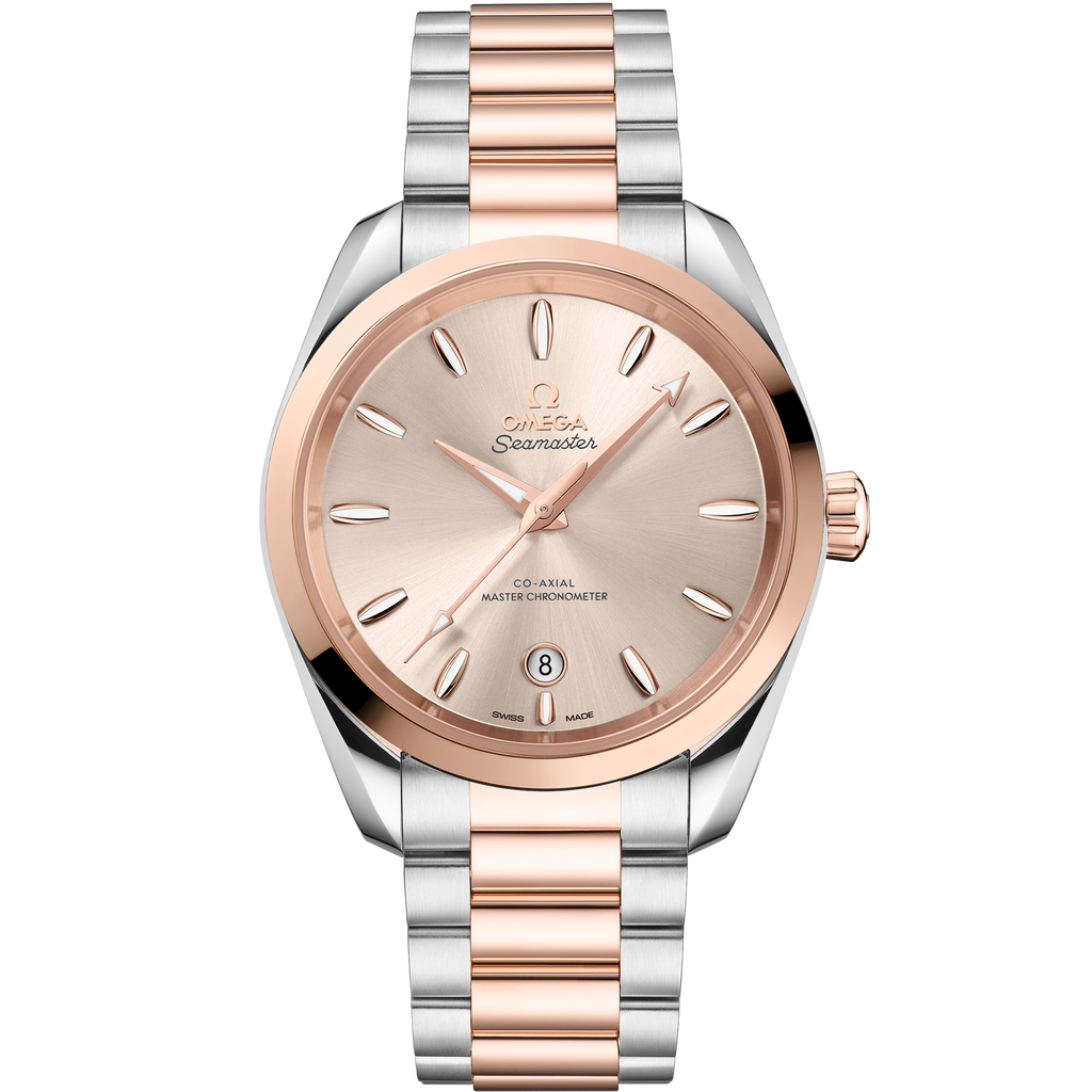 Seamaster Aqua Terra Shades 38 mm, steel - Sedna™ gold on steel - Sedna™ gold - 22020382009001 - View 1